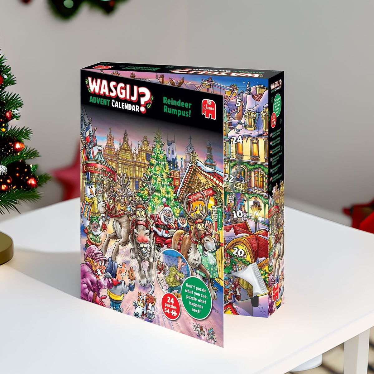 Wasgij Christmas Advent Calendar 2025 | Reindeer Rumpus Jigsaw Advent Calendar Advent Calendar - Tophatter Daily Deals