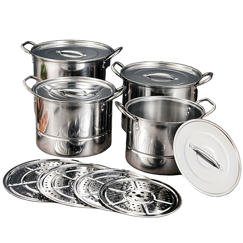 Camping Pot Set with Kettle Camp Cooking - Tophatter Daily Deals