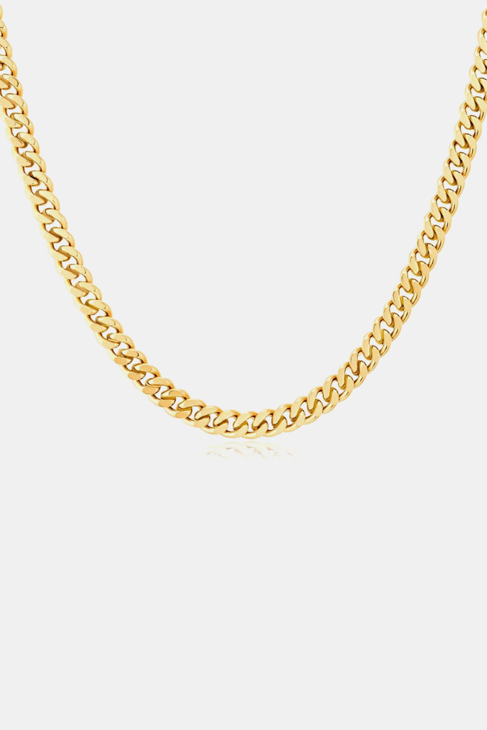 18K Gold Plated Curb Chain Necklace Necklaces - Tophatter Daily Deals