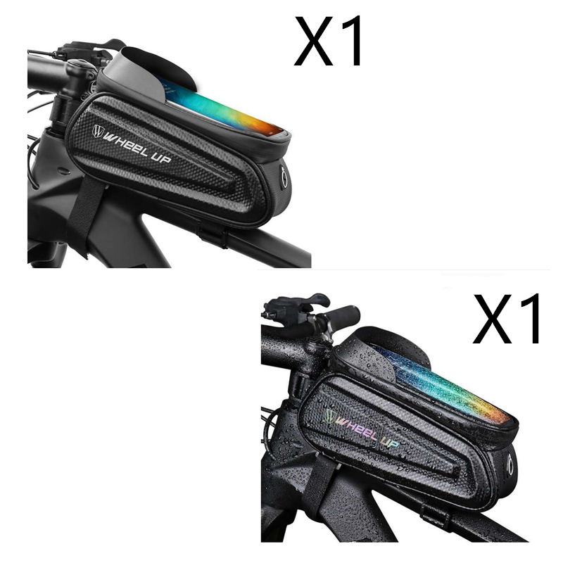 Bicycle bag mountain bike mobile phone touch screen riding equipment 2pcs mix packing 0 - Tophatter Daily Deals