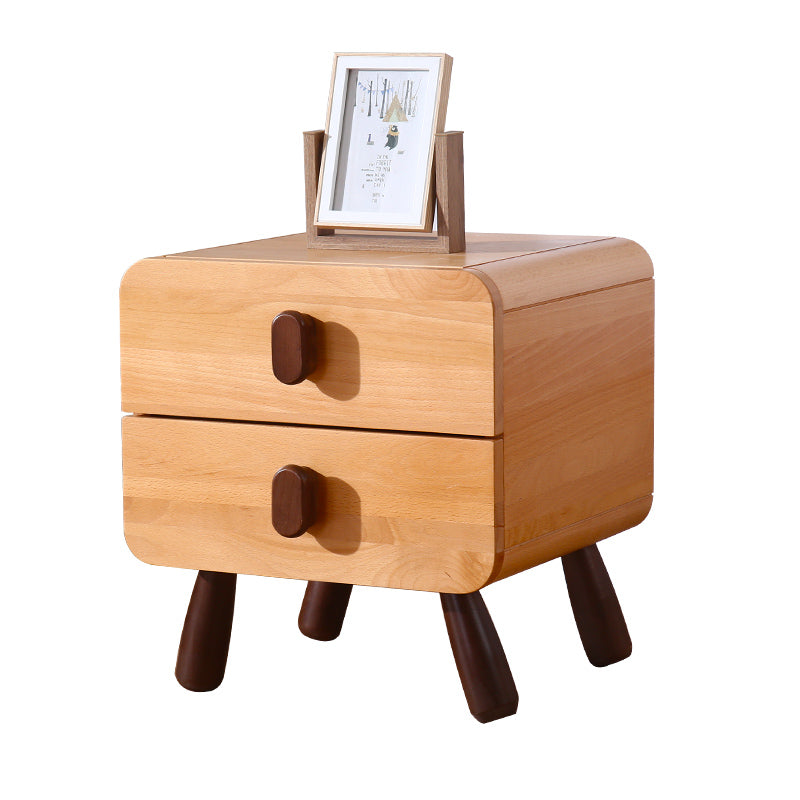 All Solid Wood Children's Bedside Table Modern Bedroom Storage Matchstick bedside table 40x37x44cm 0 - Tophatter Daily Deals
