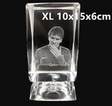 3D Laser Square Crystal Photo Frame With Love Custom Glass Cube Single portrait XL 10x15x6cm 7 - Tophatter Daily Deals