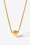 18K Gold-Plated Round Shape Pendant Necklace Gold One Size Necklaces - Tophatter Daily Deals