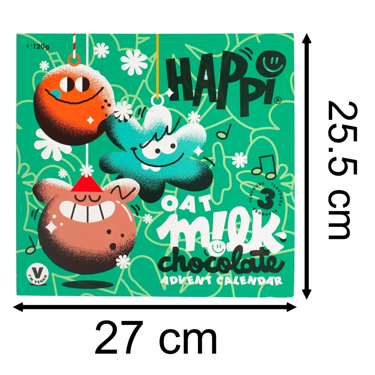 HAPPi Oat Milk Chocolate Advent Calendar | Vegan Christmas Advent Calendar Advent Calendar - Tophatter Daily Deals
