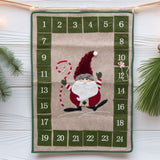 Fabric Santa Christmas Advent Calendar | 24-Pocket Hanging Calendar for Kids Advent Calendar - Tophatter Daily Deals