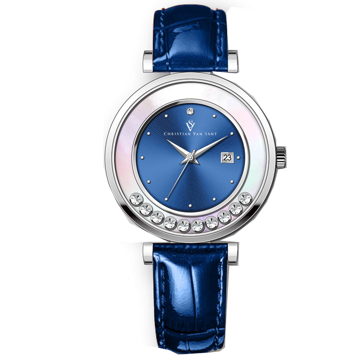 Christian Van Sant Women's Bria // CV3812 Blue Watches - Tophatter Daily Deals