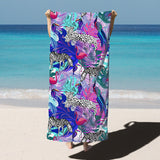 Absorbent Quick-drying Microfiber Bath Towel For Swimming Magic Purple Forest 180x90CM 0 - Tophatter Daily Deals