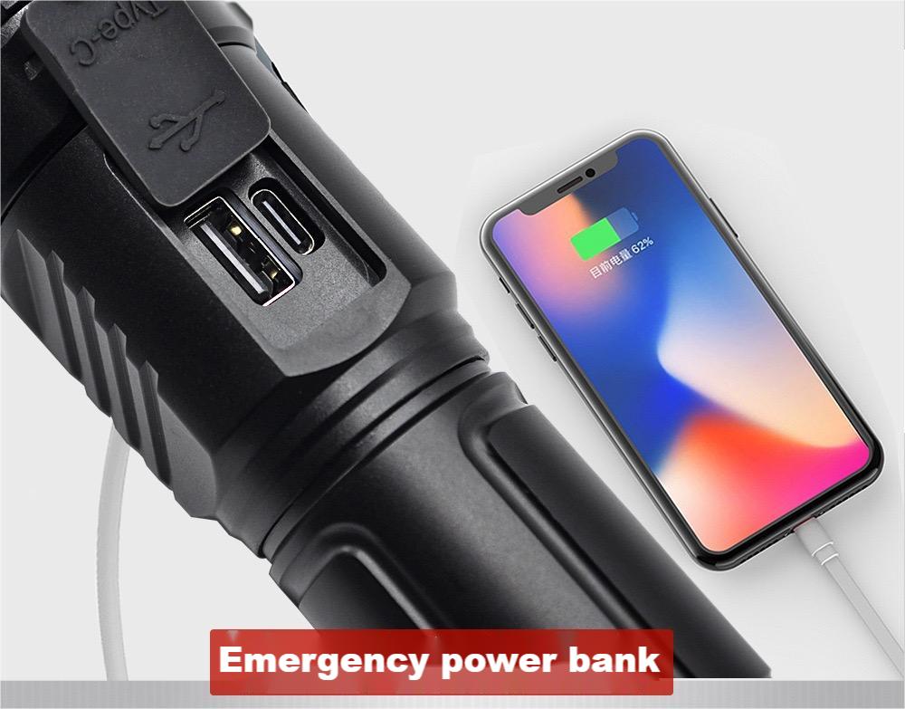 Rechargeable LED Flashlights High Lumens 5 Modes, IPX6 Waterproof Handheld - Tophatter Daily Deals