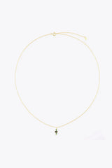 Zircon Cross Pendant 925 Sterling Silver Necklace Necklaces - Tophatter Daily Deals