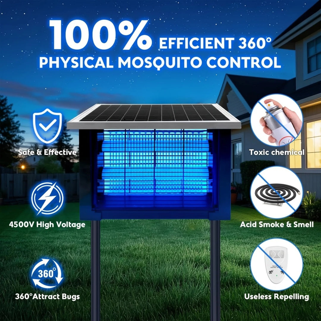 Outdoor Solar Mosquito Trap Hanging Lamp Pet Care > Pest Control > Household Insect Repellents - Tophatter Daily Deals