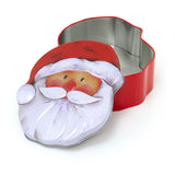 Charming Christmas Storage Tin With Festive Designs for Sweets Treats Surprises - Santa Tin - Tophatter Daily Deals