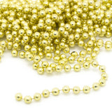 7.5m Gold Bead Chain | Christmas Tree Bead Garland Decoration | Bead String Christmas Decorations Garland - Tophatter Daily Deals