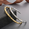 Stainless Steel Bamboo Shape Bracelet Bracelets - Tophatter Daily Deals
