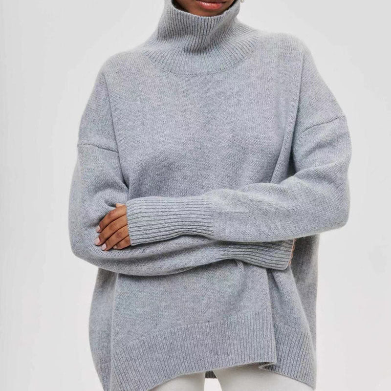 Soft Cozy Women Turtleneck Sweater - Oversized Pullover 3D Changing Face Moving Picture Frame - Tophatter Daily Deals