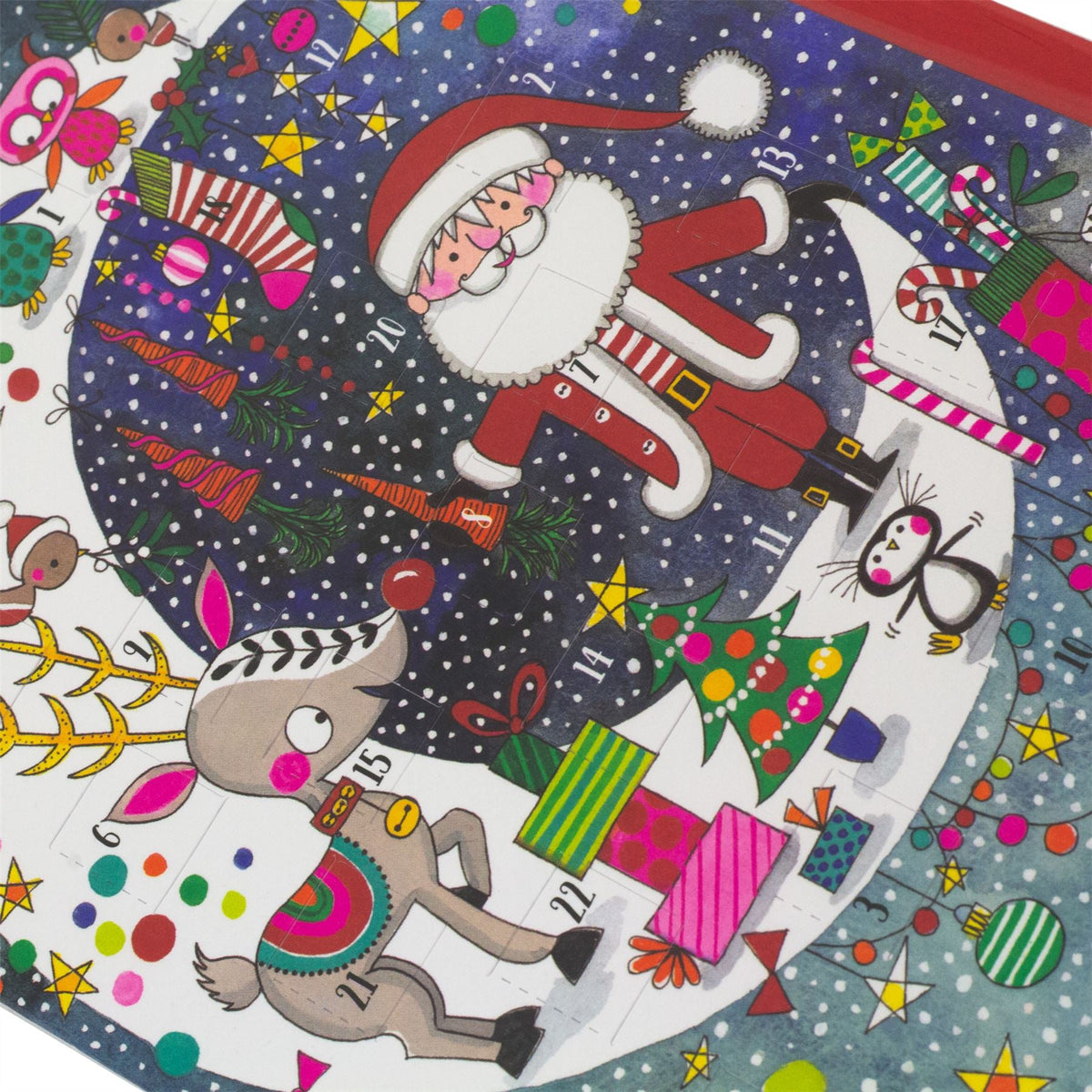 Santa on the Moon - Christmas Advent Calendar Greetings Card & Envelope Advent Calendar - Tophatter Daily Deals