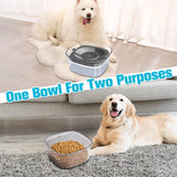 70oz Dog Water Bowl Large Capacity Spill Proof Dog Bowl Transparent 2L Visible Water Level Slow Drinking Bowl For Dogs And Cats Pet Products 0 - Tophatter Daily Deals