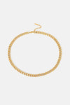 Minimalist 18K Gold Plated Curb Chain Necklace Necklaces - Tophatter Daily Deals