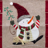 Fabric Snowman Christmas Advent Calendar | 24-Pocket Hanging Calendar for Kids Advent Calendar - Tophatter Daily Deals