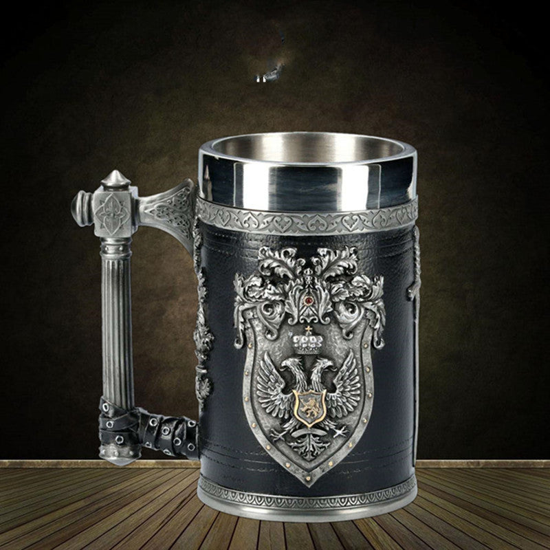 Beer Mugs Stein Tankard Double Headed Eagle Winged Sword 5style 0 - Tophatter Daily Deals