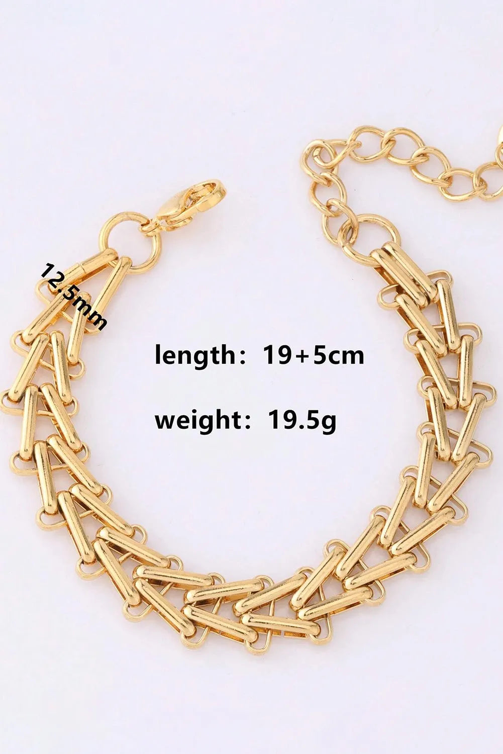 Gold Link Chain Minimalist Bracelet Bracelets - Tophatter Daily Deals