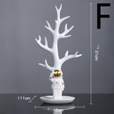 Astronaut Spaceman Decoration TV Cabinet Wine Cabinet Book F Gold 0 - Tophatter Daily Deals
