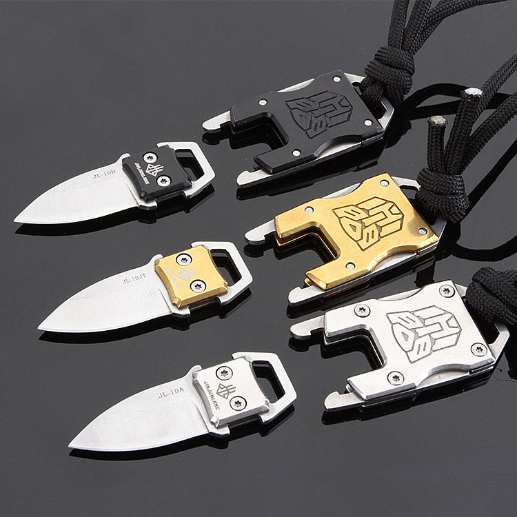 Outdoor Self-Help Self-Defense Hidden Bracelet Knife Transformers Pattern - Tophatter Daily Deals