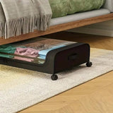 Under-Bed Storage Drawer with Wheels Multipurpose with Clear Window & Label Storage & Organization - Tophatter Daily Deals