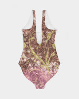 BEAUTIFUL PURPLE GITTER DESIGN CREATED BY FLIPSTYLEZ Women's All-Over Print One-Piece Swimsuit Swimwear - Tophatter Daily Deals