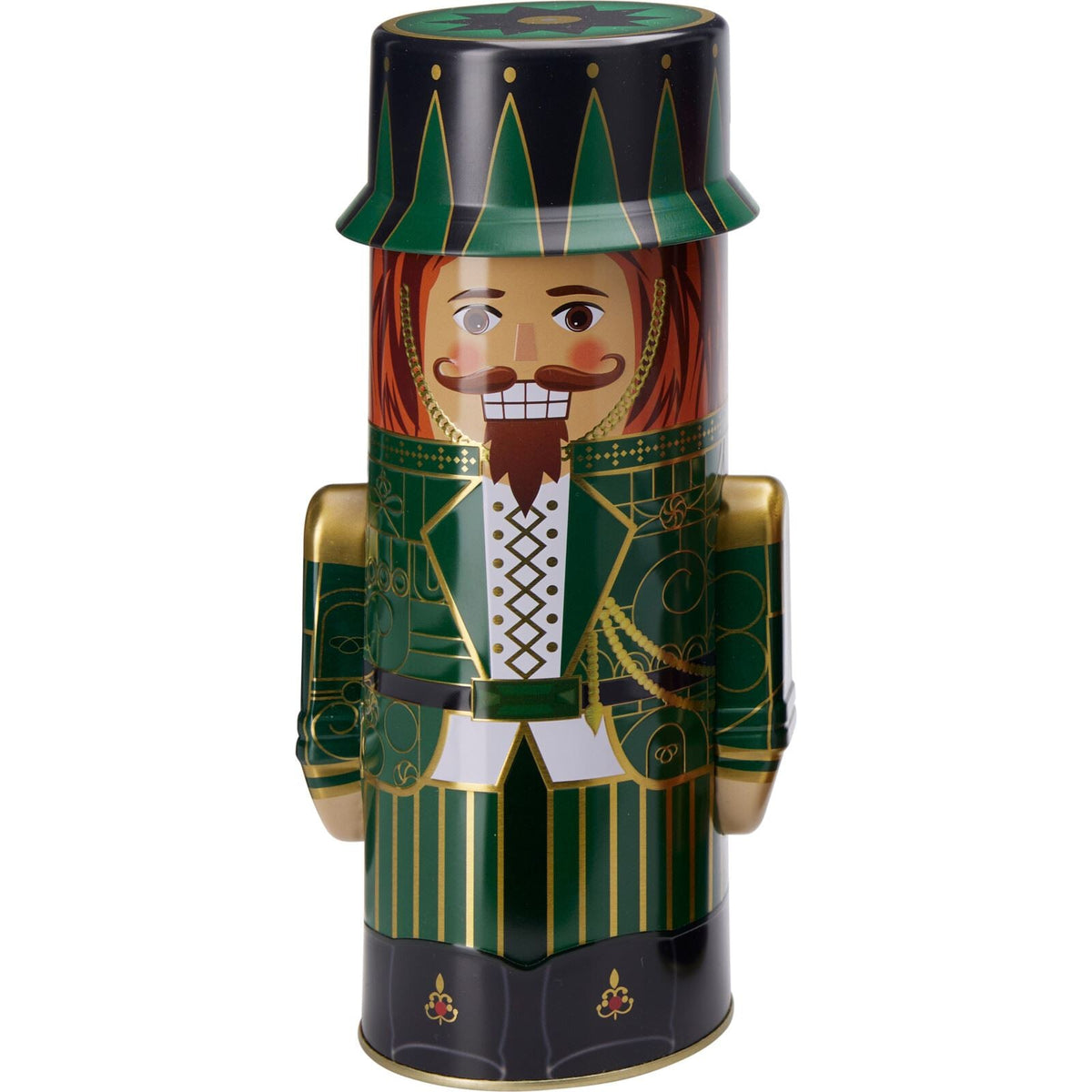 Christmas Nutcracker Cookie & Biscuit Tin | 3D Nutcracker Soldier Storage Tin Biscuit Tin - Tophatter Daily Deals