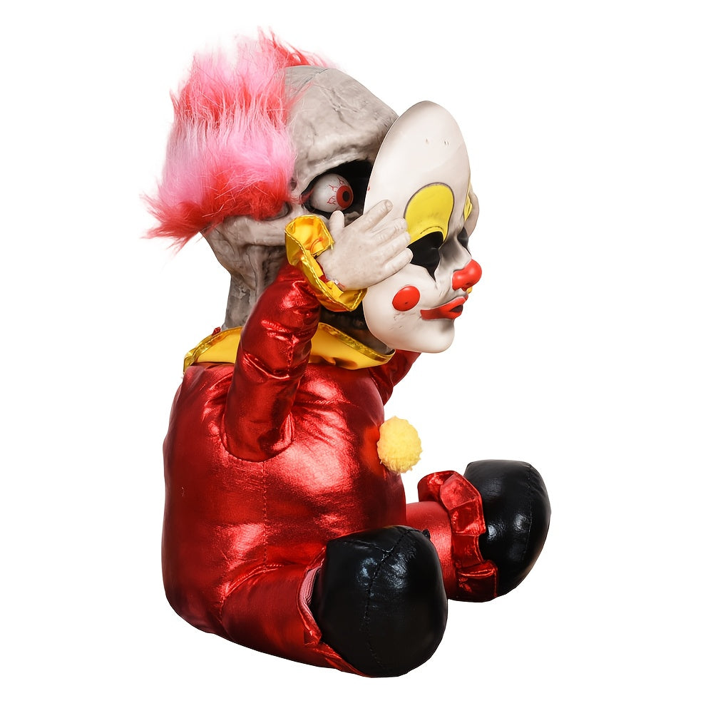 Talking Skull Clown Halloween Decoration Halloween - Tophatter Daily Deals