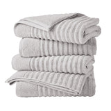 Luxury Combed Cotton Bath Towel Set - Karina Collection Bath Towel (Pack of 4) Light Grey Bath - Tophatter Daily Deals