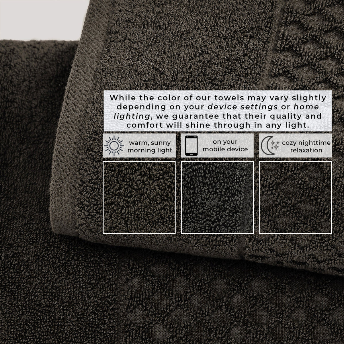 Cotton Diamond Waffle Weave Bath Towel Set - Grayson Collection Bath - Tophatter Daily Deals
