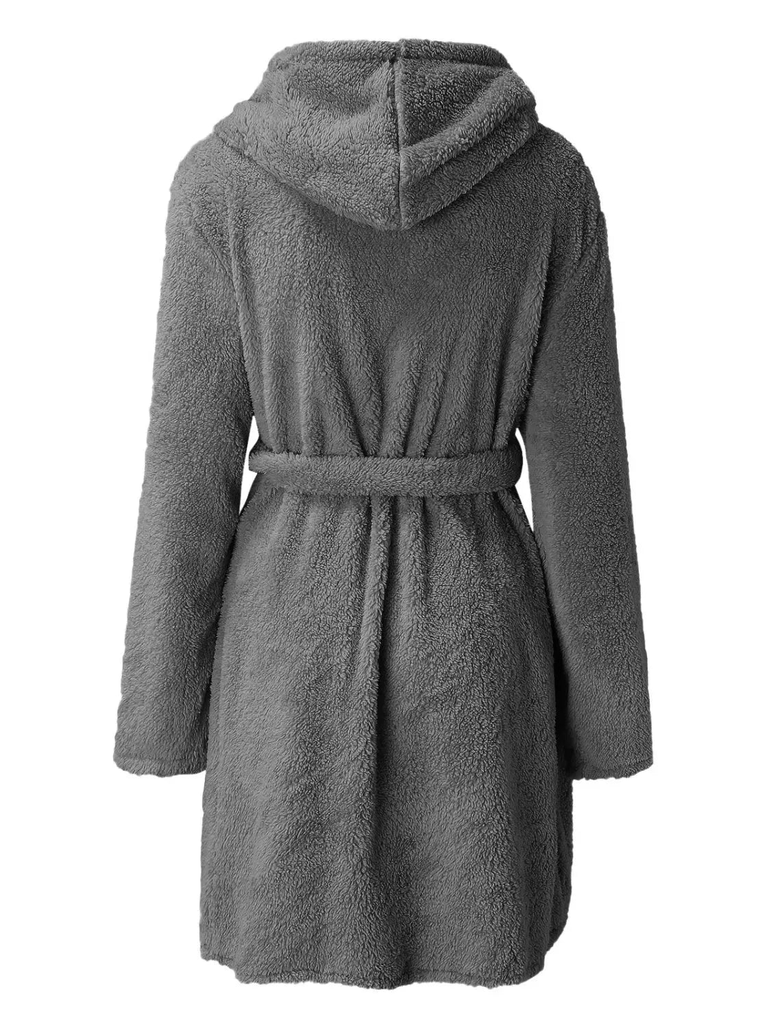 Tie Waist Hooded Robe Sleep Dresses - Tophatter Daily Deals