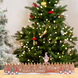 Gonkmas Wooden Advent Calendar | Countdown to Christmas Calendar Block - 48cm Advent Calendar - Tophatter Daily Deals