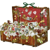 Vintage Suitcase Christmas Advent Calendar | Traditional Picture Advent Calendar Advent Calendar - Tophatter Daily Deals