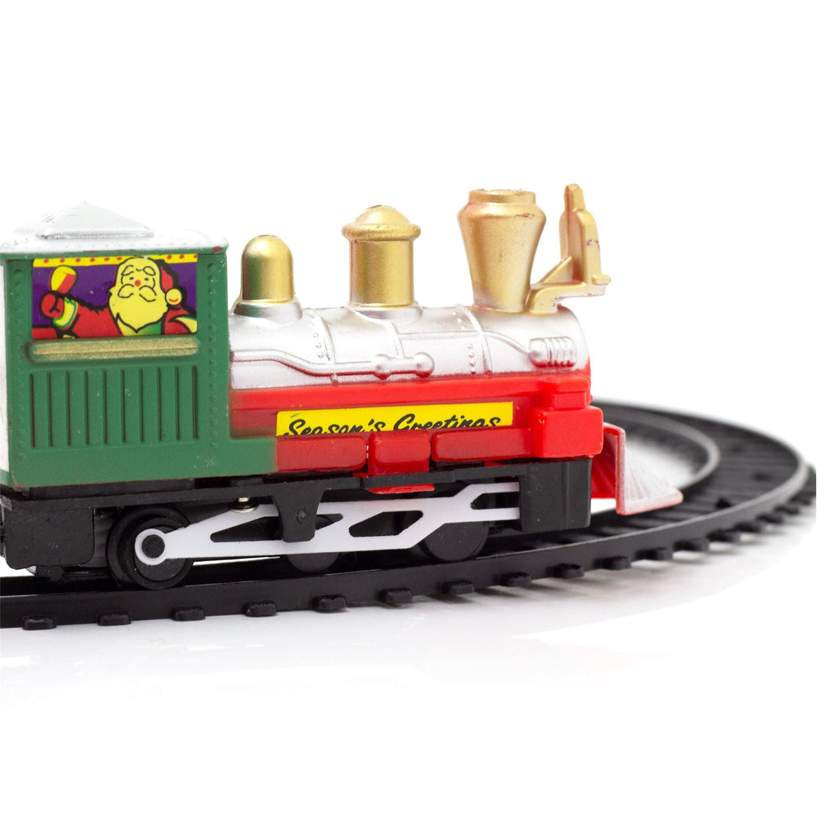 9 Piece Battery Operated Mini Christmas Train Set | Festive Toy Train Set With 57cm Track Christmas Decoration | Toy Railway And Train Set For Kids Train Set - Tophatter Daily Deals