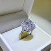 2 Carat Moissanite 925 Sterling Silver Ring 2 Carat - Tophatter Daily Deals