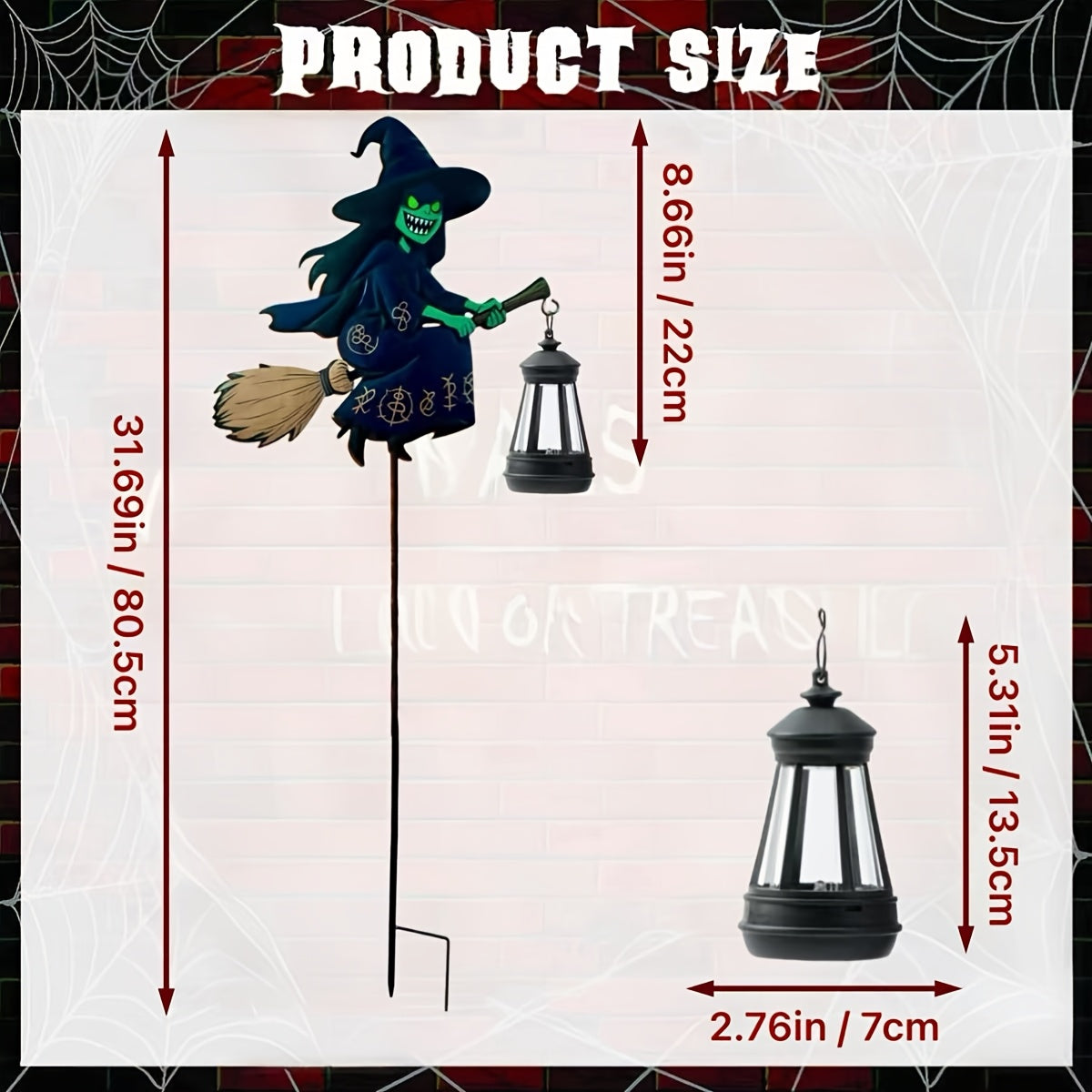 Halloween Solar LED Witch Pendant Light Halloween - Tophatter Daily Deals