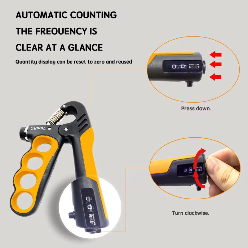 5-100kg Hand Grip Muscle Strengthener Trainer Adjustable Hands Gripper Strength Wrist Weights Expander Gym Exercise Accessories 5 - Tophatter Daily Deals