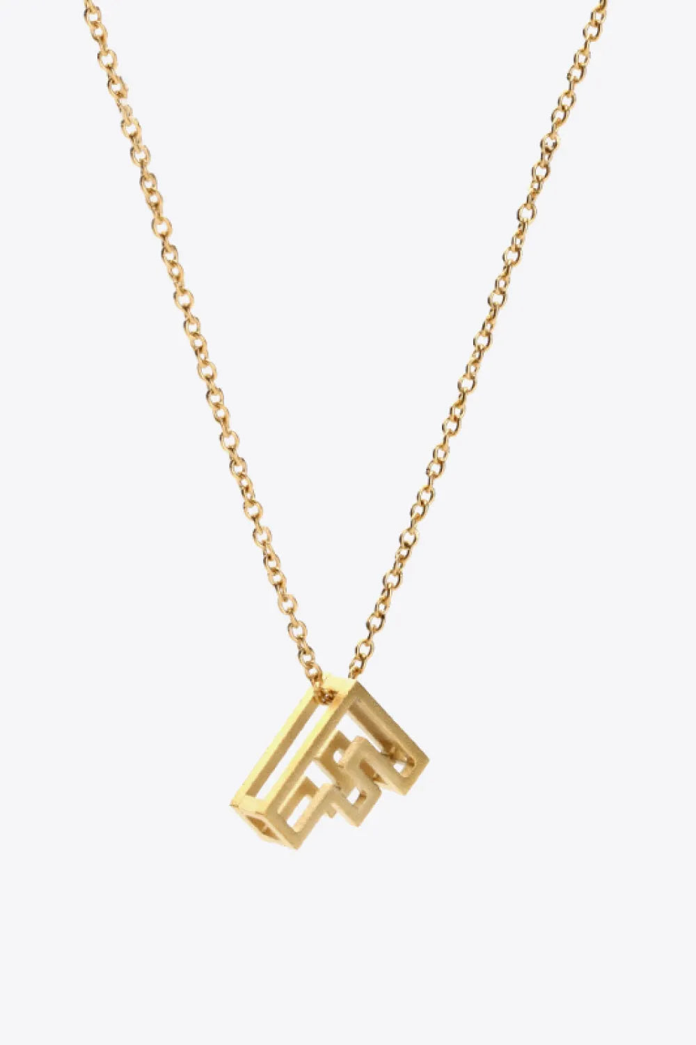A to J Letter Pendant Nekclace F One Size Necklaces - Tophatter Daily Deals