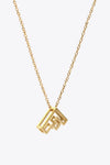 A to J Letter Pendant Nekclace F One Size Necklaces - Tophatter Daily Deals