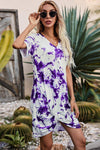 Twisted V-Neck Short Sleeve Dress Casual Dresses - Tophatter Daily Deals