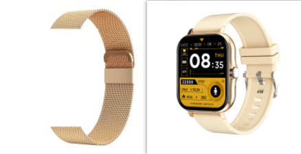 Blood Pressure Heart Rate Sleep Monitoring Sports Bracelet Gold set 0 - Tophatter Daily Deals