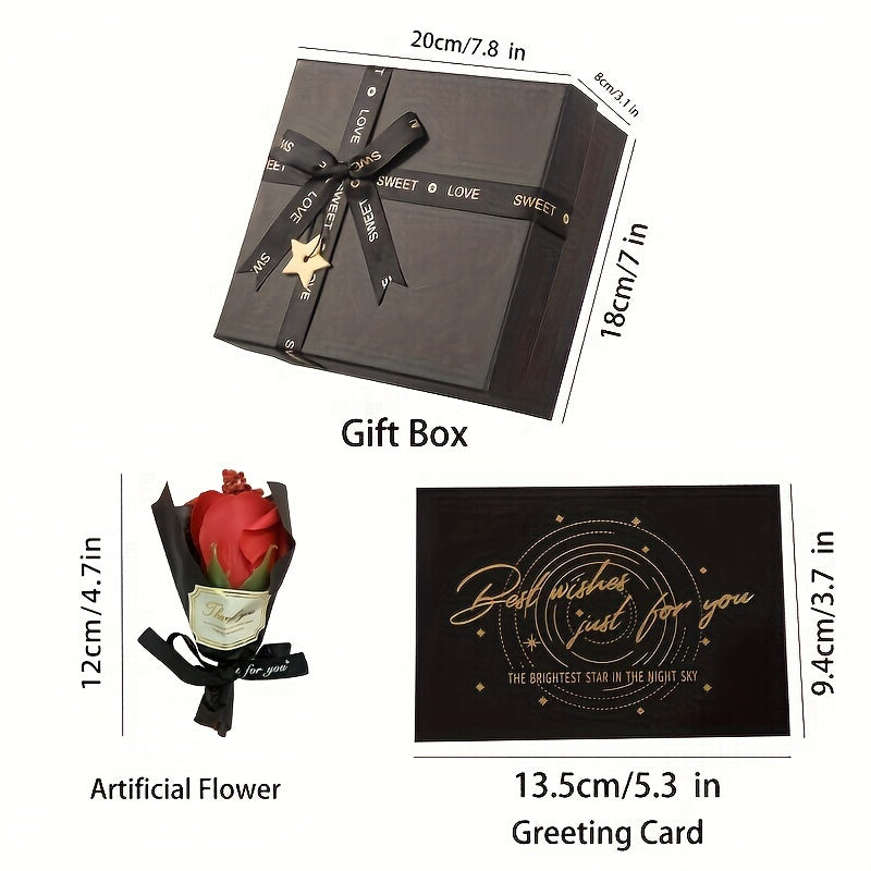Men's Gift Set with Wallet Belt Keychain (6pcs) gifts - Tophatter Daily Deals