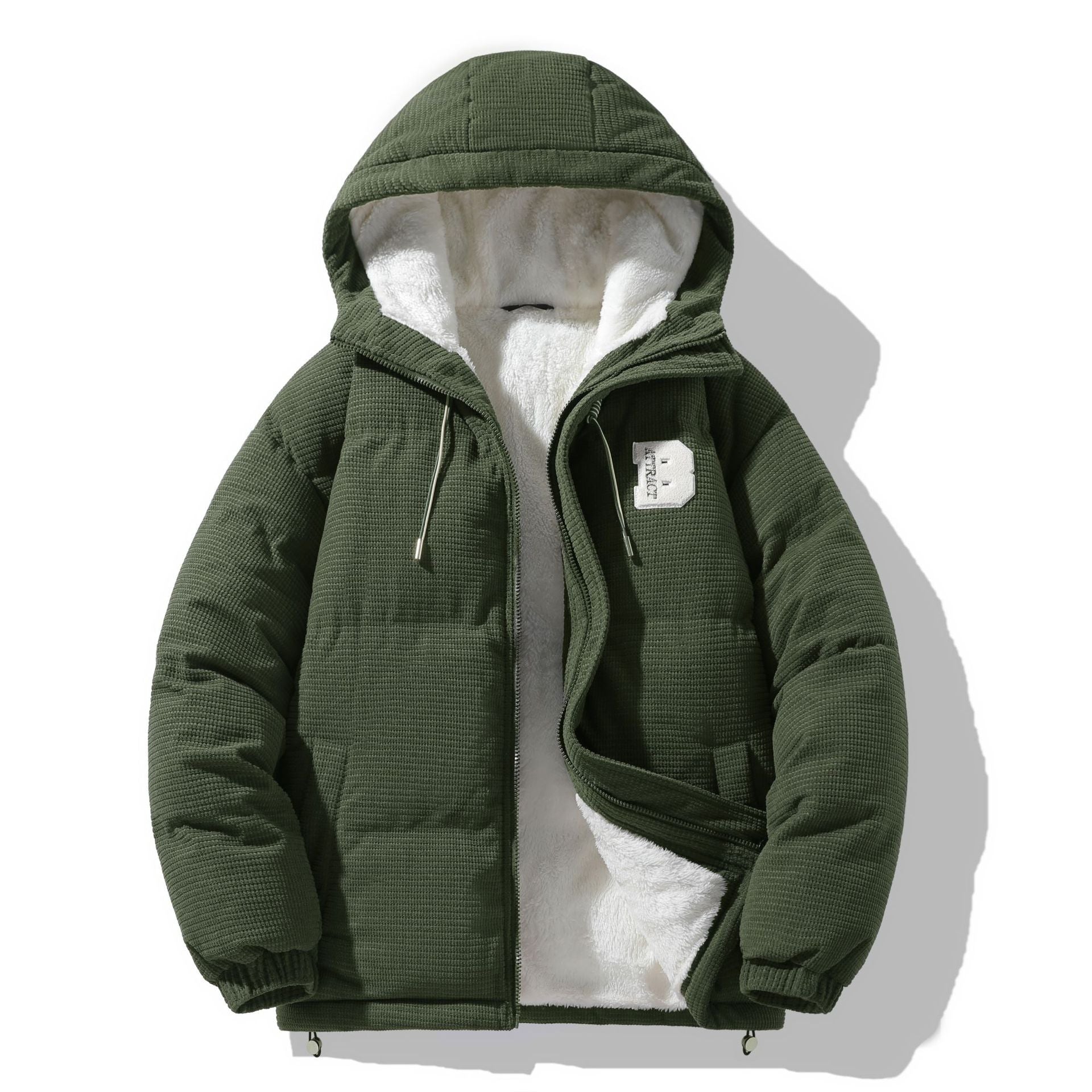Insulating Men Puffer Jacket - Quilted Corduroy, Winter Green 3D Changing Face Moving Picture Frame - Tophatter Daily Deals