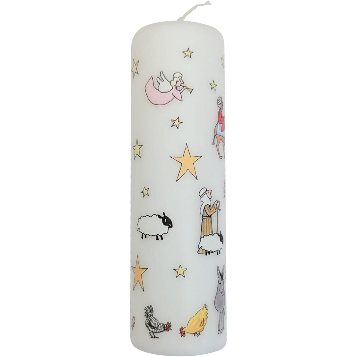 Traditional Countdown To Christmas Advent Candle | Christmas Nativity Pillar Advent Candle With Numbers | Advent Christmas Candle Festive Pillar Candle Advent Candle - Tophatter Daily Deals