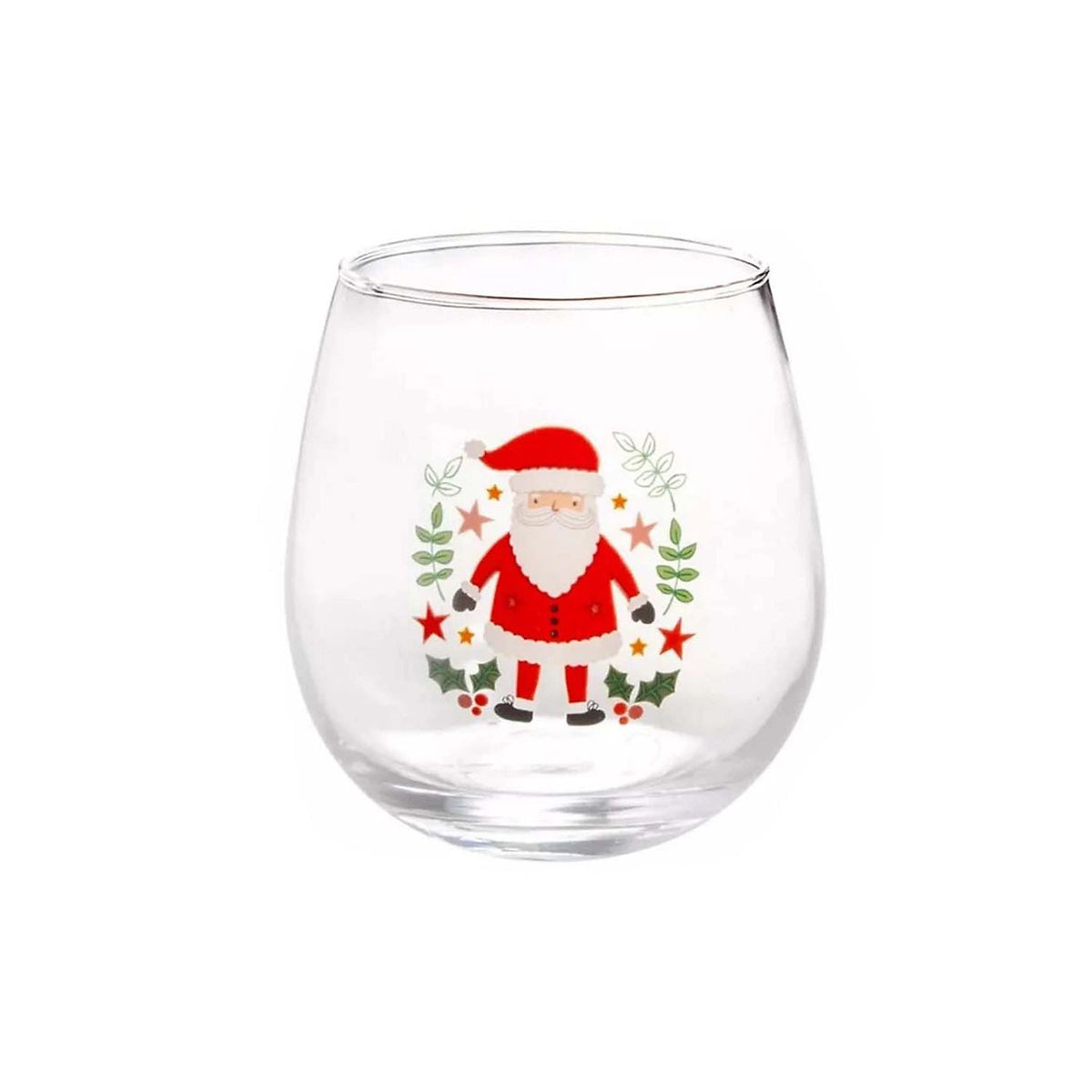 Santa & The Nutcracker Christmas Glasses | Set of 4 Festive Drinks Tumblers Glasses - Tophatter Daily Deals