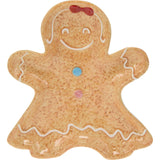 Medium Ceramic Gingerbread Cookie Snack Bowl | Festive Christmas Dish - 24cm Bowl - Tophatter Daily Deals