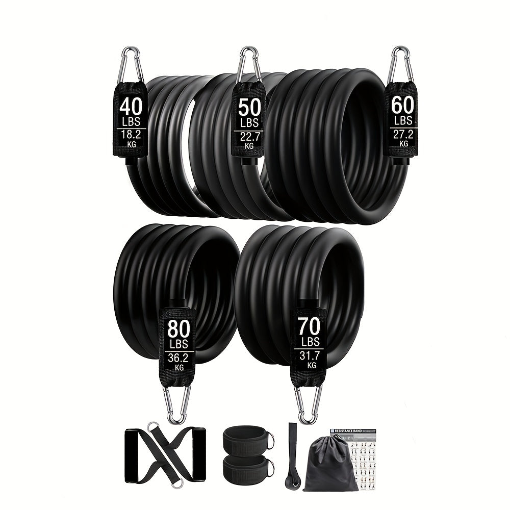 Workout Bar with Resistance Bands for Home Gym Accessories > Resistance Bands - Tophatter Daily Deals