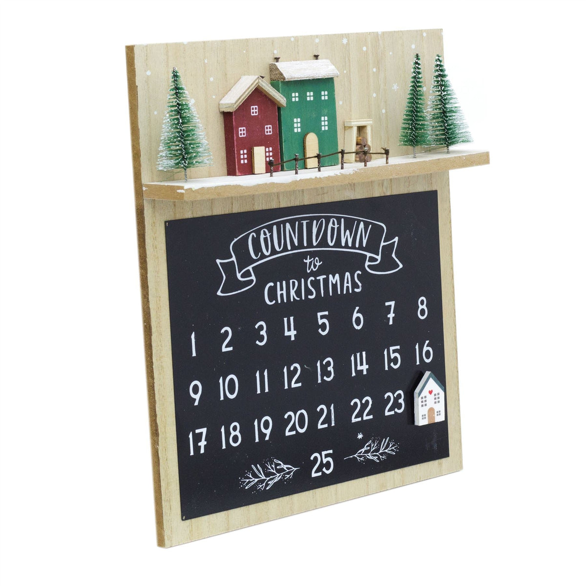 Wooden Christmas Advent Calendar Plaque Magnetic House Calendar | 25 Day Countdown To Christmas Calendar Sign | Reusable Xmas Advent Calendars Advent Calendar - Tophatter Daily Deals